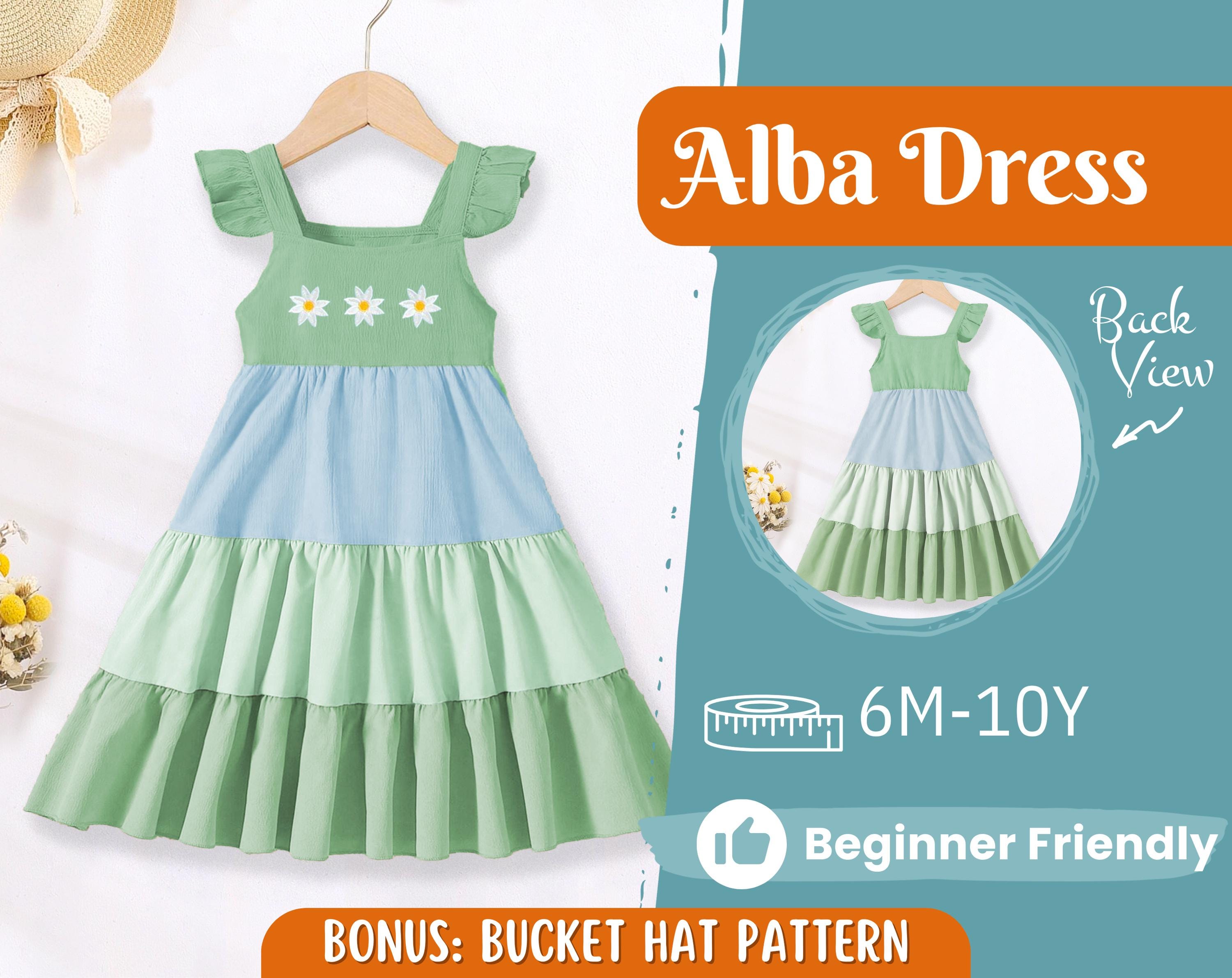 Dress Sewing Pattern for Kids, Dress Pattern, Kids Pattern, Summer Dress Pattern, Beginner Pattern, Sewing Pattern Toddlers, Baby Pattern