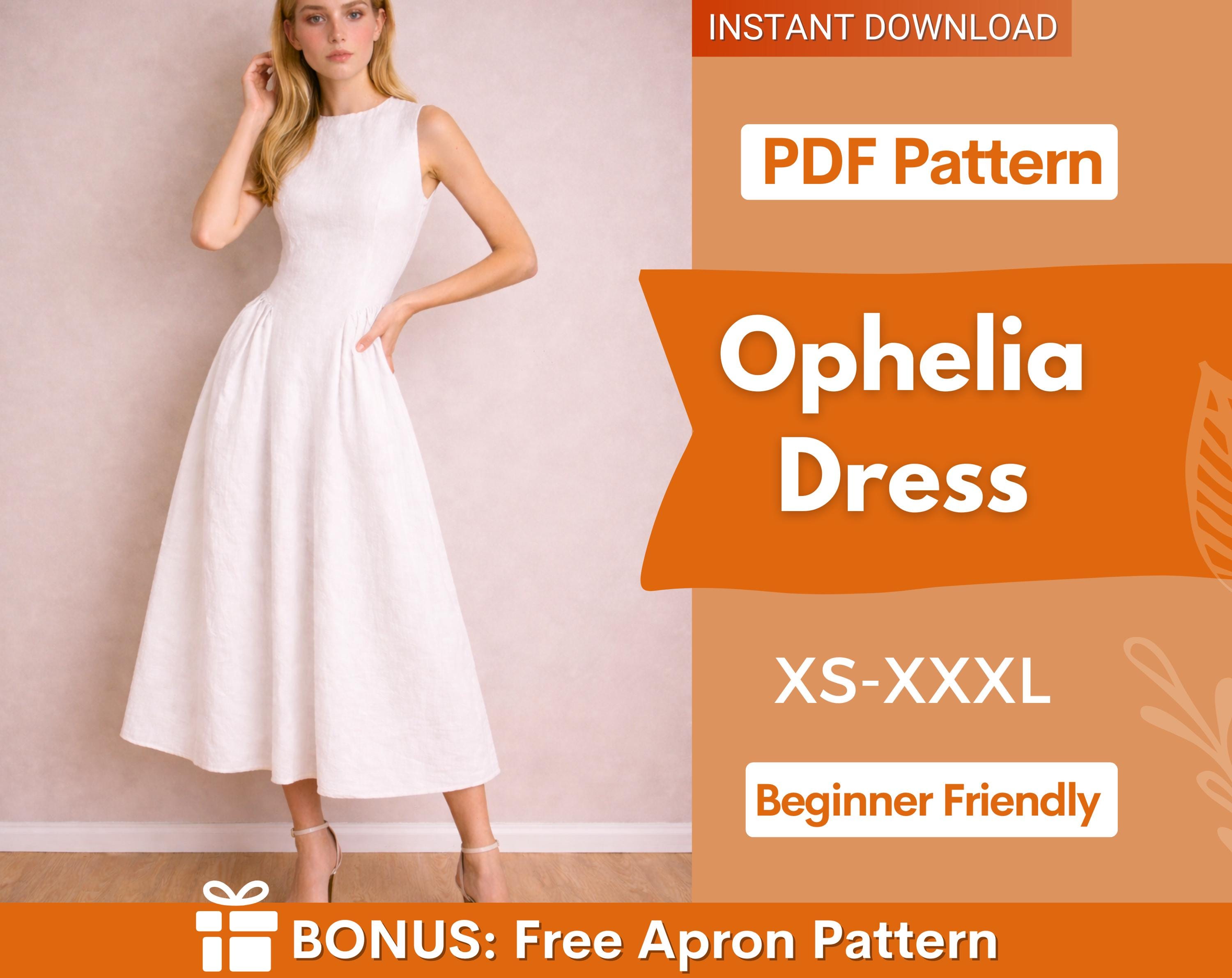 Ophelia Boat Neck Dress Sewing Pattern | Dress Pattern | Fitted Dress Pattern | Sewing Patterns | Women Patterns | Summer Dress, Women Dress