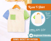 T-Shirt Sewing Pattern for Kids, Boy's T-Shirt Pattern, Kids Pattern, PDF Pattern, Beginner Pattern, Sewing Pattern Toddlers, Shirt Pattern