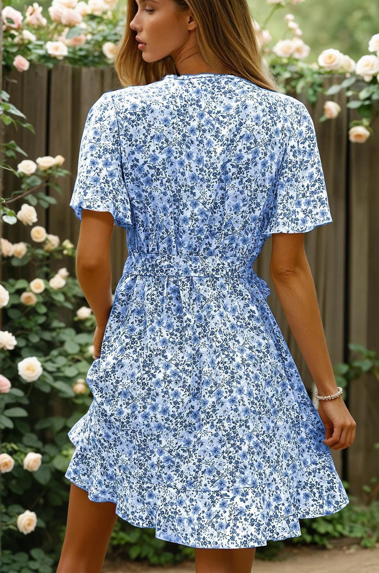 Dress Pattern | Summer Dress Pattern | Midi Dress Pattern | Women Sewing Pattern | Wrap Dress Pattern | Sewing Patterns | Women Patterns