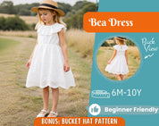 Dress Sewing Pattern for Kids, Dress Pattern, Kids Pattern, Summer Dress Pattern, Beginner Pattern, Sewing Pattern Toddlers, Baby Pattern