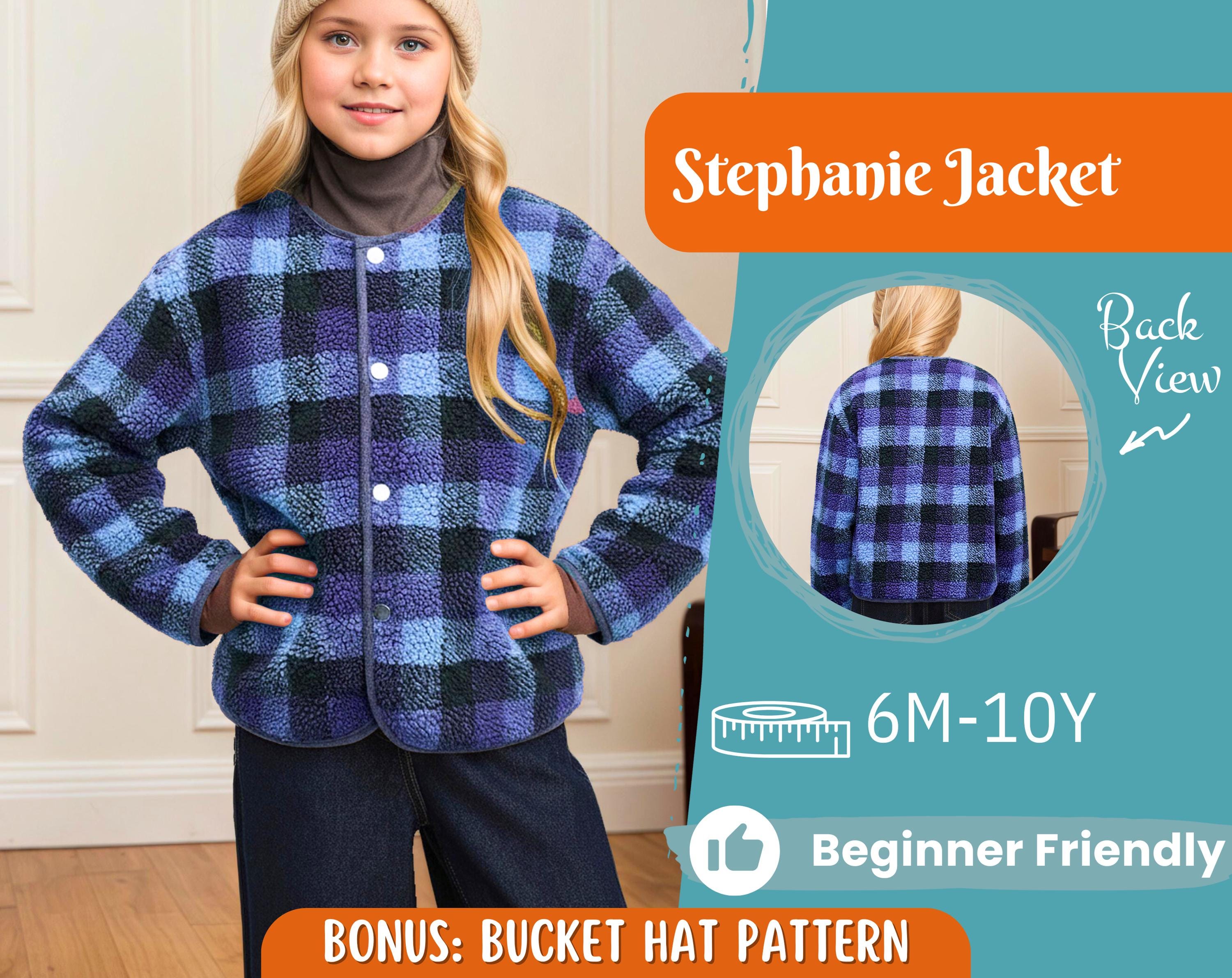 Jacket Sewing Pattern for Kids, Jacket Pattern, Kids Pattern, PDF Pattern, Beginner Pattern, Sewing Pattern Toddlers, Jacket Kids Pattern