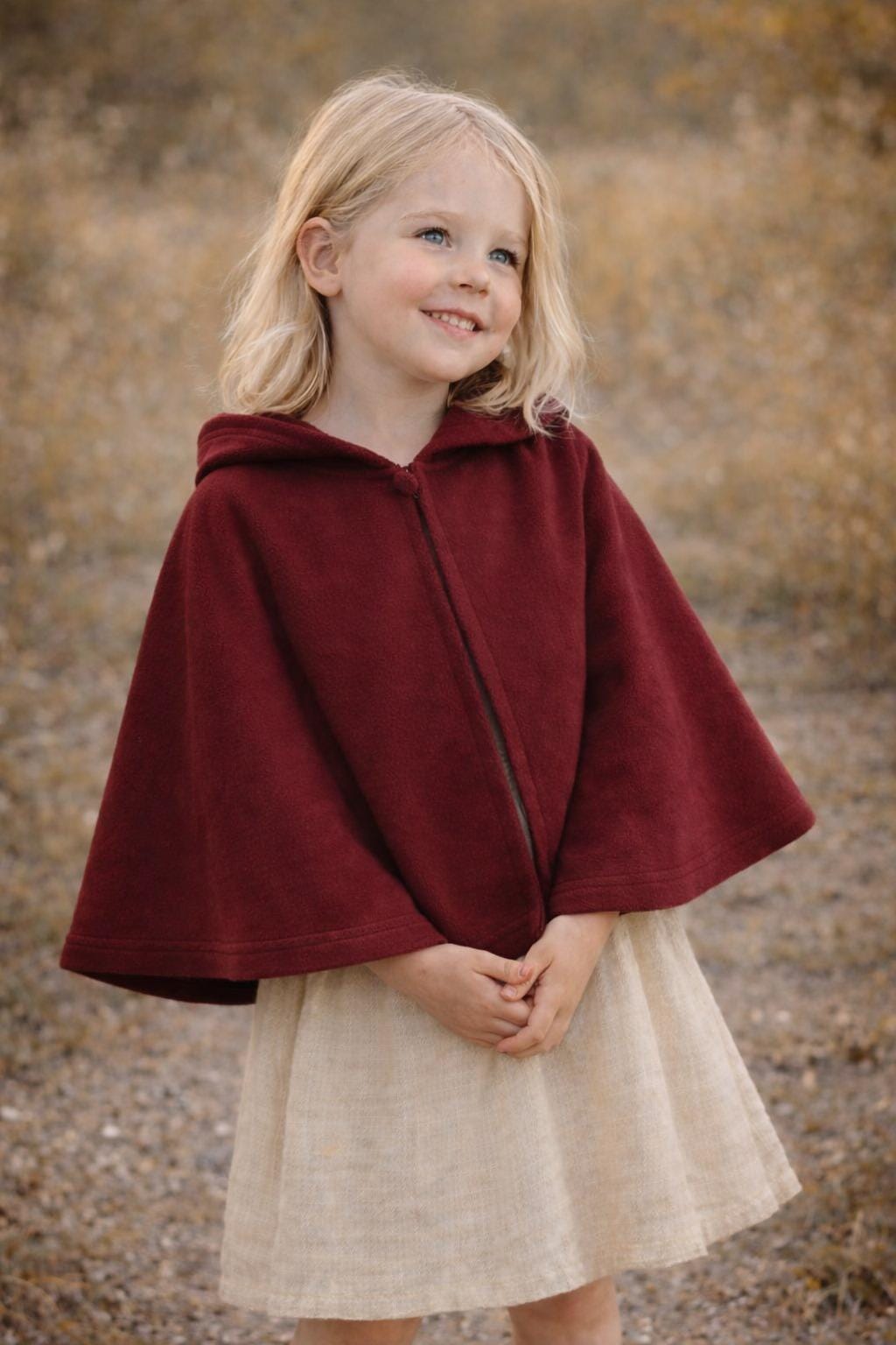 Cape Sewing Pattern for Kids, Capelet Pattern, Kids Pattern, Easy PDF Pattern, Beginner Pattern, Sewing Pattern Toddlers, Baby Pattern