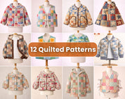 Quilted Patterns Bundle, Kids Pattern, Sewing Patterns for Kids, PDF Pattern, Beginner Pattern, Kids Sewing Patterns, Quilted Jacket Pattern