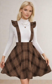 Skirt Pattern | Suspender Skirt Sewing Pattern | High waist skirt pattern | Women skirt sewing pattern | Sewing Pattern Skirt | Midi Skirt