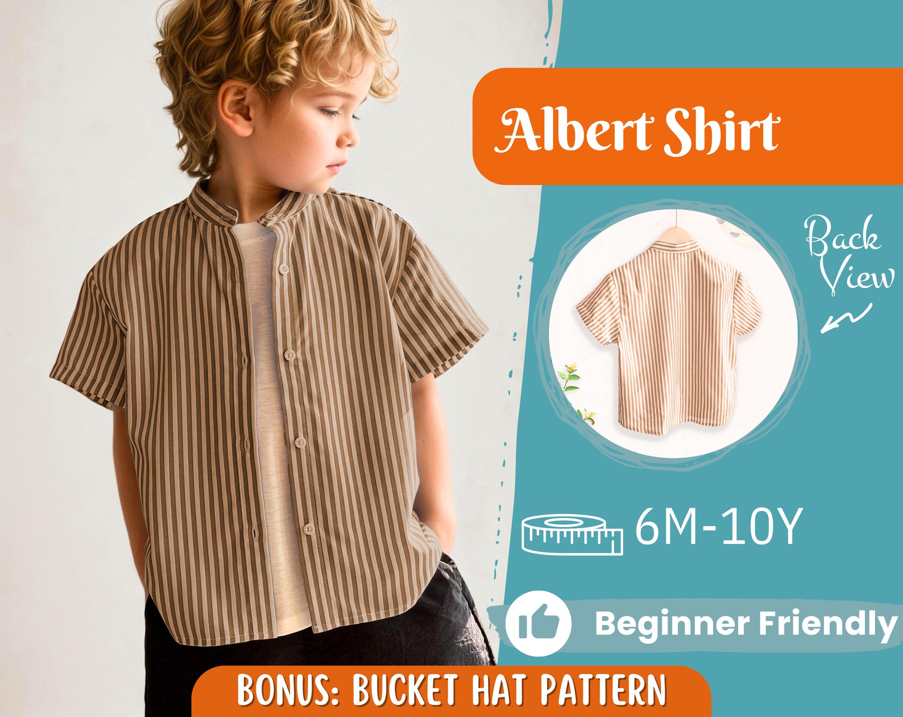 Shirt Sewing Pattern for Kids, Boy's Shirt Pattern, Kids Pattern, PDF Pattern, Beginner Pattern, Sewing Pattern Toddlers, Kids Shirt Pattern