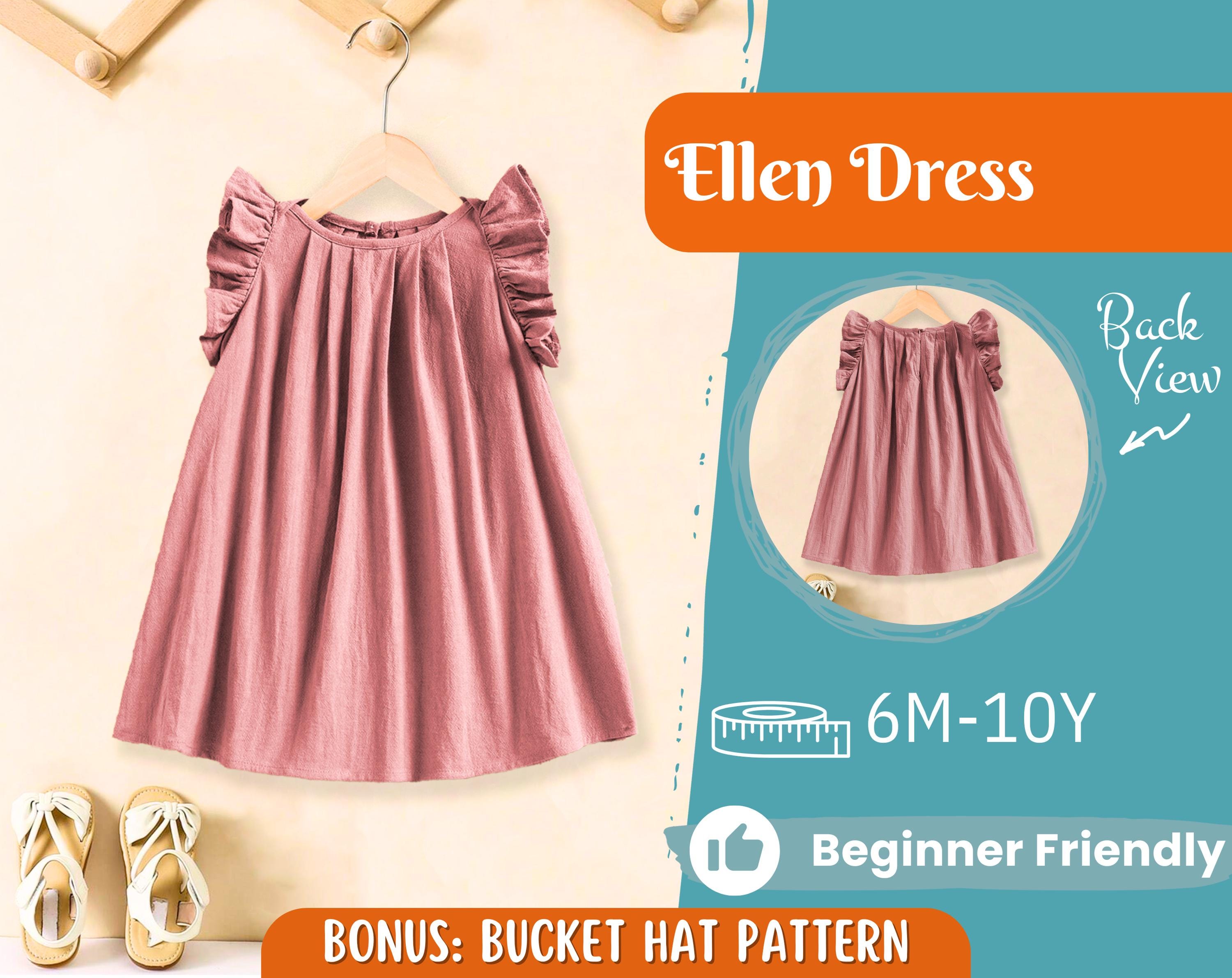 Dress Sewing Pattern for Kids, Dress Pattern, Kids Pattern, Summer Dress Pattern, Beginner Pattern, Sewing Pattern Toddlers, Baby Pattern