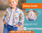 Quilted Jacket Pattern for Kids, Jacket Pattern, Kids Pattern, PDF Pattern, Beginner Pattern, Sewing Pattern Toddlers, Jacket Sewing Pattern