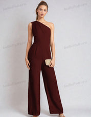Jumpsuit Pattern | Sewing Patterns | Women Sewing Patterns | One Shoulder Jumpsuit Sewing Pattern | Prom Jumpsuit Pattern | Dress Pattern