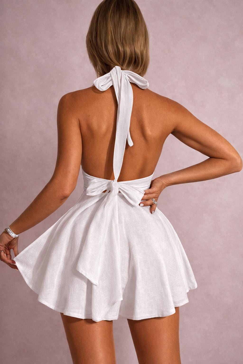 Sybil Dress Sewing Pattern | Halter Dress Pattern | Women Sewing Pattern | Sewing Patterns | Mini Dress | Women Pattern | Prom Dress