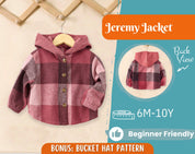 Jacket Sewing Pattern for Kids, Jacket Pattern, Kids Sewing Pattern, PDF Pattern, Beginner Pattern, Sewing Pattern Toddlers, Kids Pattern