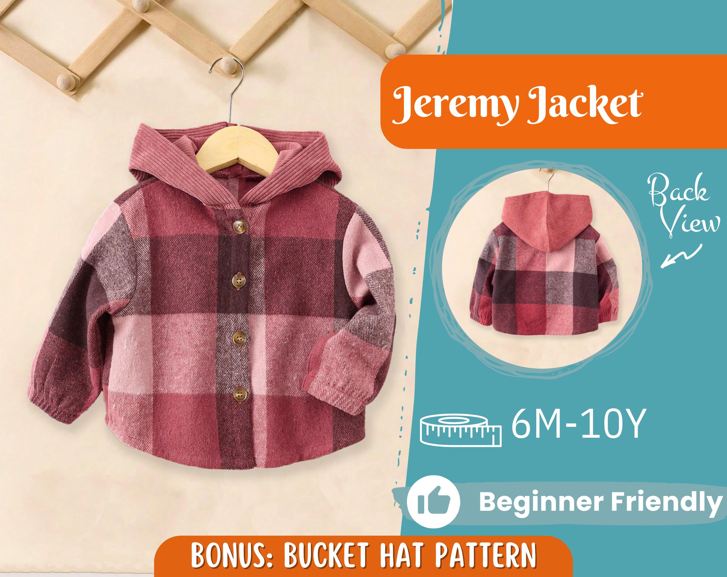 Jacket Sewing Pattern for Kids, Jacket Pattern, Kids Sewing Pattern, PDF Pattern, Beginner Pattern, Sewing Pattern Toddlers, Kids Pattern