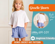 Kids Shorts Sewing Pattern, Shorts Pattern, Kids Pattern, Sewing Pattern, Beginner Pattern, Sewing Pattern Toddlers, Baby Sewing Pattern