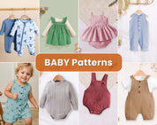 Kids Bundle, Overalls for Babies, Sewing Patterns for Kids PDF, PDF Pattern, Dress Pattern, Baby Sewing Patterns, Baby Patterns, Baby Bundle