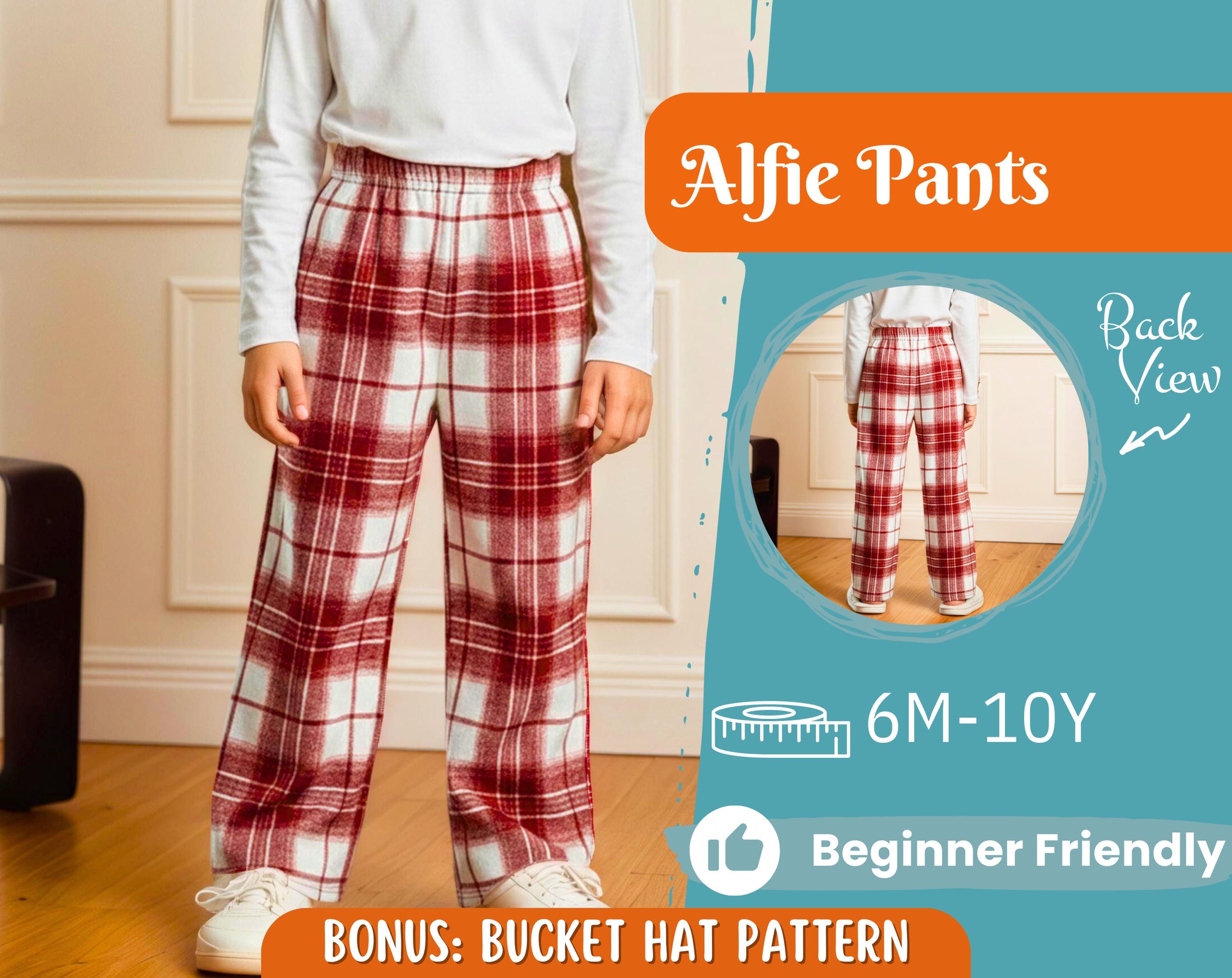 Pajama Pants Sewing Pattern for Kids, Elastic Waistband Pants Pattern, Kids Pattern, Baby Sewing Pattern, Beginner Pattern, Pyjama Pants