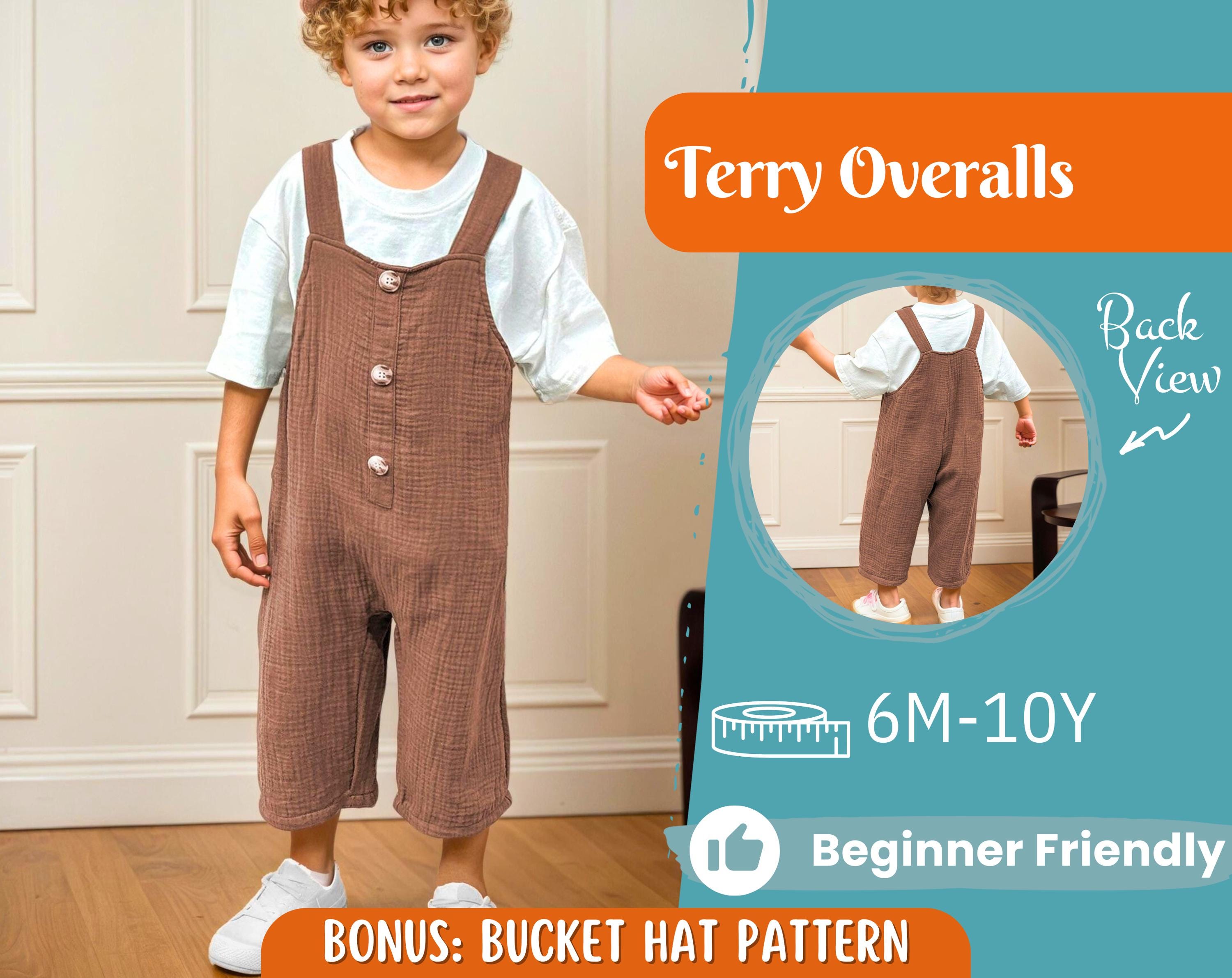 Overalls Sewing Pattern for Kids, Overalls Pattern, Kids Pattern, Jumpsuit Pattern, Beginner Pattern, Sewing Pattern Toddlers, Baby Pattern