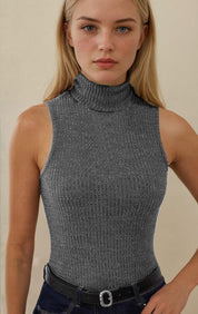 Tank Top Sewing Pattern | Mock Neck Top Pattern | Women Sewing Pattern Top | Turtleneck Top Pattern | Women Patterns | Fitted Top Pattern