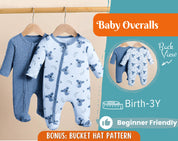 Baby Jumpsuit Sewing Pattern for Kids, Newborn Jumpsuit, Kids Pattern, PDF Pattern, Beginner Pattern, Sewing Pattern Toddlers, Kids Overalls