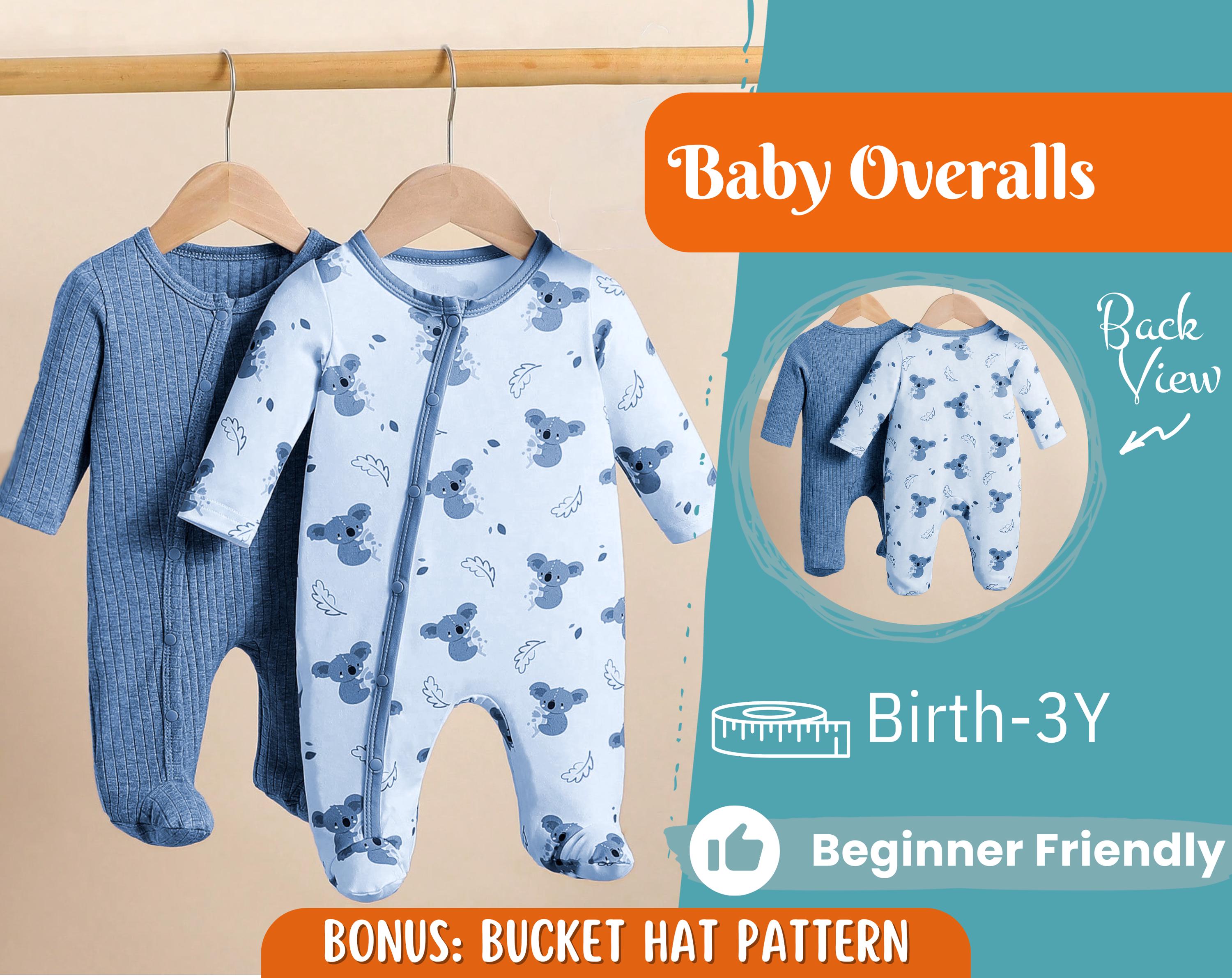 Baby Jumpsuit Sewing Pattern for Kids, Newborn Jumpsuit, Kids Pattern, PDF Pattern, Beginner Pattern, Sewing Pattern Toddlers, Kids Overalls