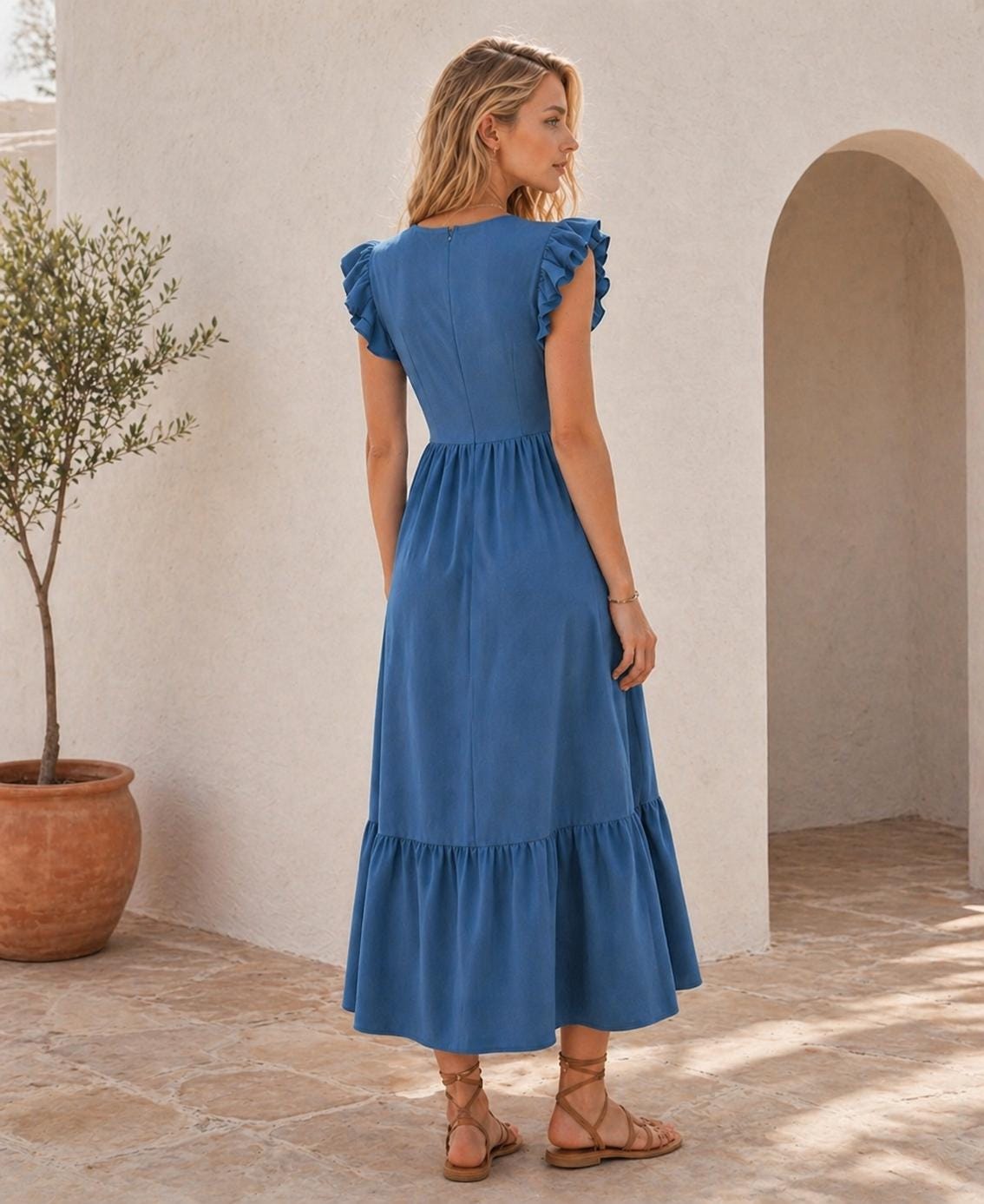 Dress Sewing Pattern | XS-XXXL | Ruffle Dress | Summer Dress Pattern | Women Sewing Pattern