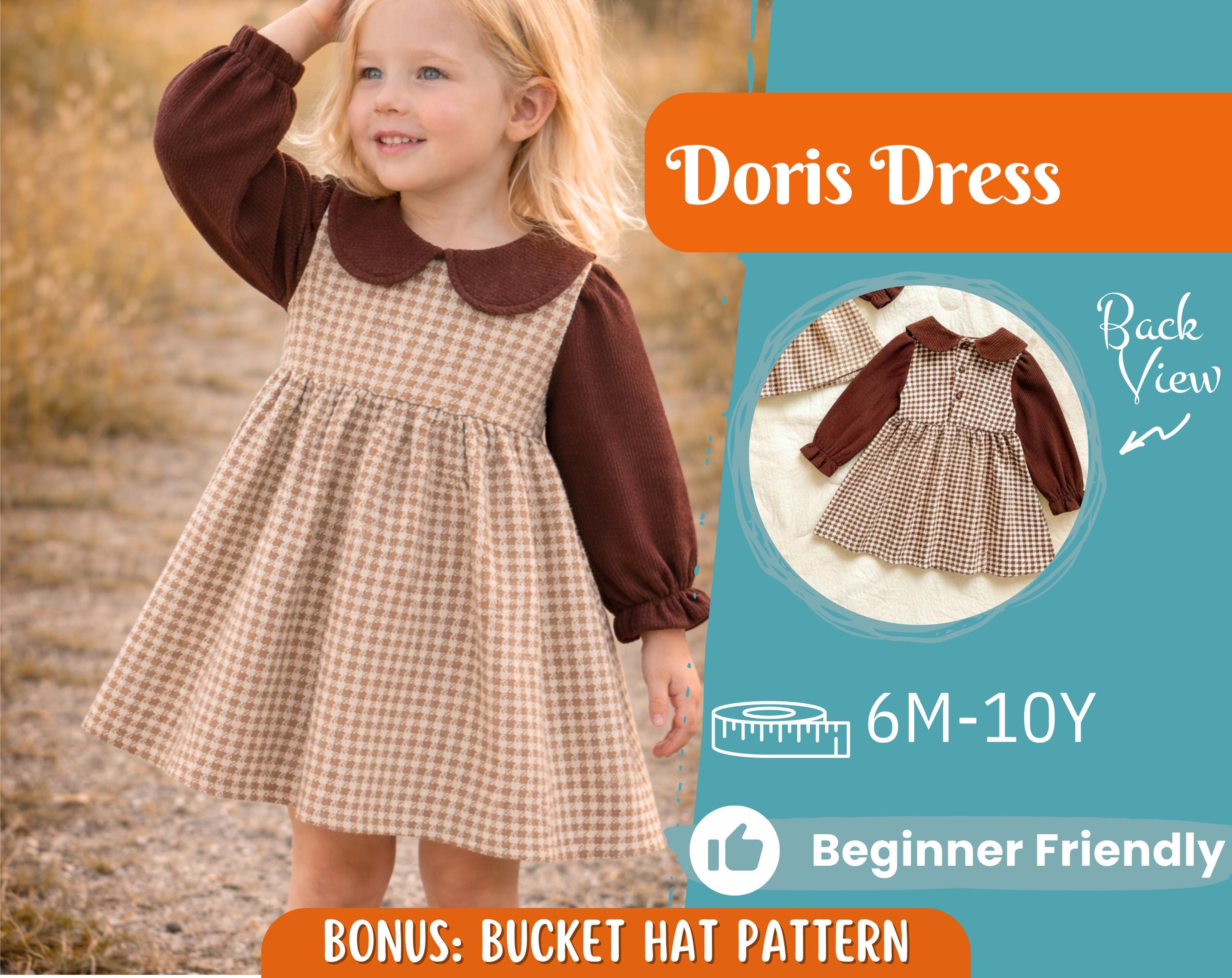 Dress Sewing Pattern for Kids, Dress Pattern, Kids Pattern, Easy PDF Pattern, Beginner Pattern, Sewing Pattern Toddlers, Baby Pattern