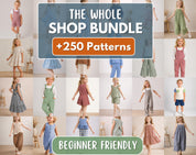 Sewing Patterns for Kids, Sewing Patterns, Kids Patterns, Top Pattern, Dress Pattern, Baby Patterns, Beginner Kids Pattern, Girl Patterns