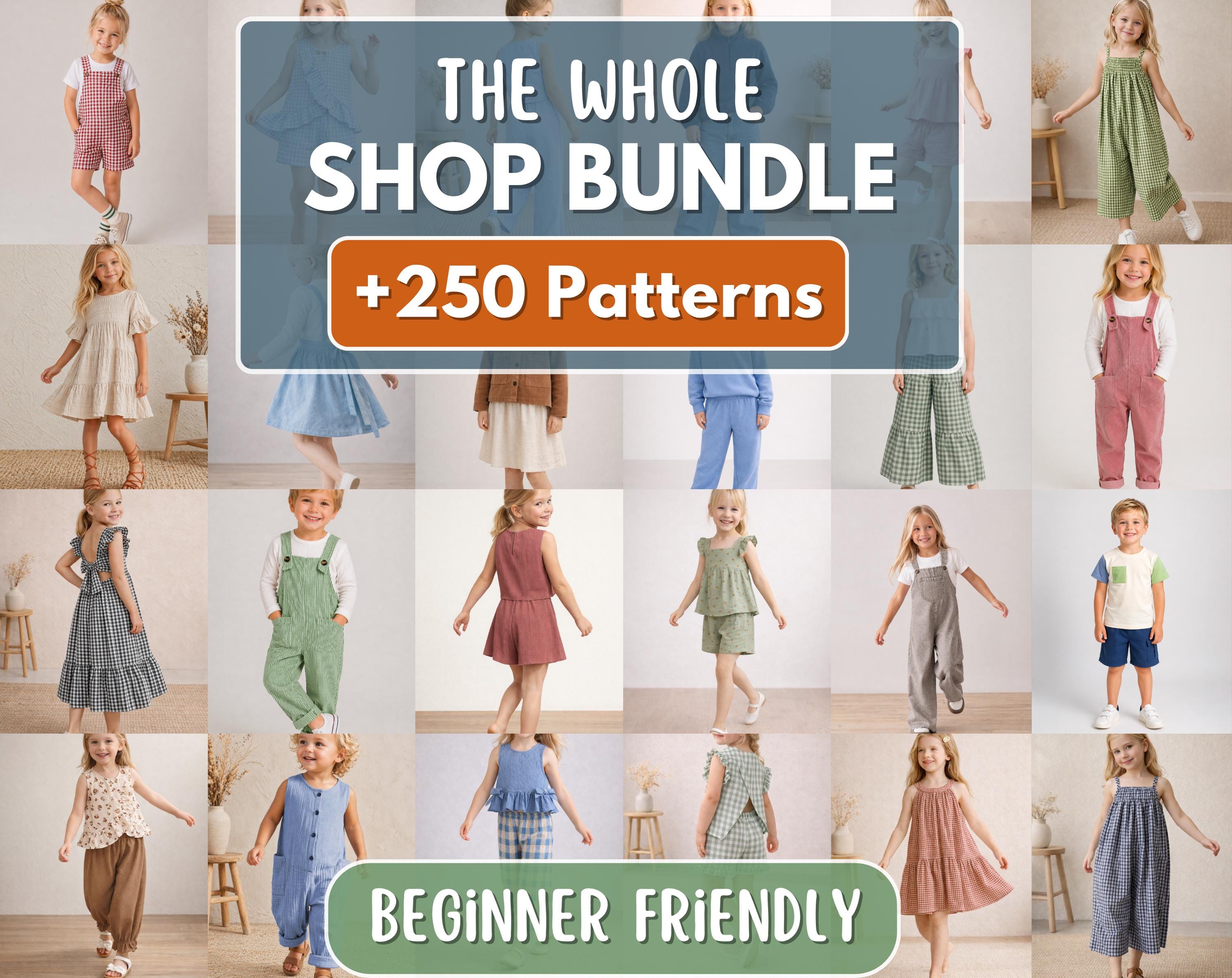Sewing Patterns for Kids, Sewing Patterns, Kids Patterns, Top Pattern, Dress Pattern, Baby Patterns, Beginner Kids Pattern, Girl Patterns