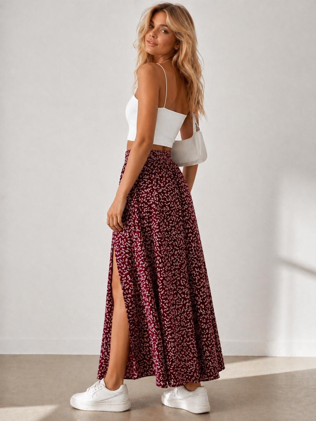 Maxi Slit Skirt Sewing Pattern | XS-XXXL | Sewing Patterns Skirt | Maxi Skirt Pattern PDF | Women Sewing Pattern, Skirt pattern