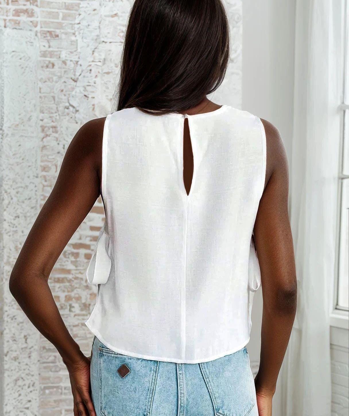 Side Tie Top Sewing Pattern | Women Sewing Pattern | Top Pattern | Tank Top Pattern | Sewing Patterns for Beginner Top | Tank Crop Top