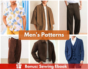 Men Sewing Patterns | Men Patterns | Pants Sewing Pattern | Men Jacket Pattern | Men Shirt Pattern | Suit Pattern Men | Hawaiian Shirt