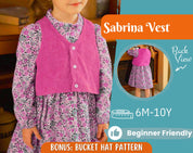 Vest Sewing Pattern for Kids, Kids Vest, Kids Pattern, PDF Pattern, Beginner Pattern, Sewing Pattern Toddlers, Girl Vest Pattern