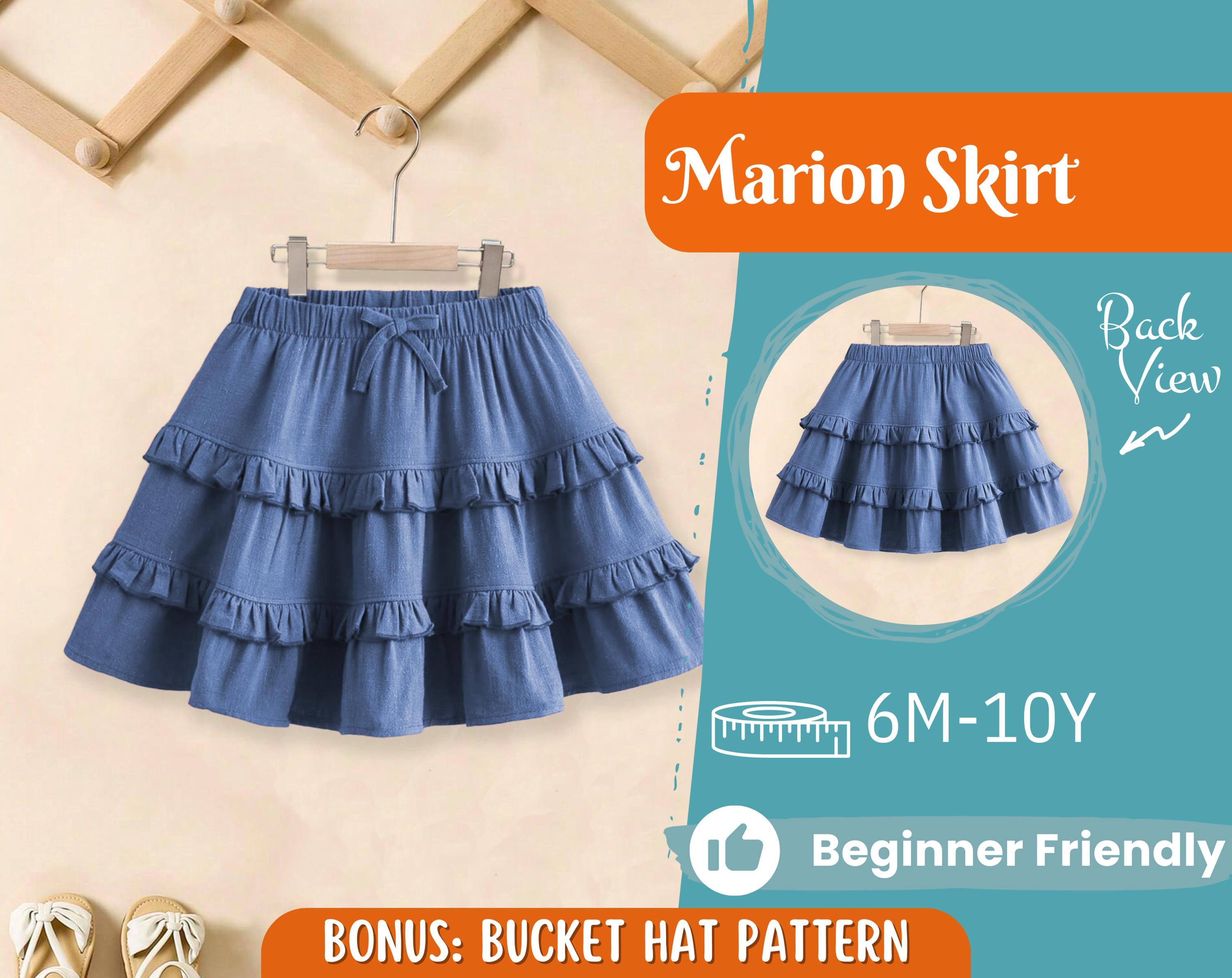 Skirt Sewing Pattern for Kids, Skirt Pattern, Kids Pattern, PDF Pattern, Beginner Pattern, Sewing Pattern Toddlers, Baby Pattern, Girl Skirt