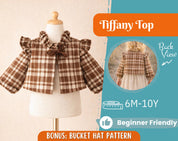 Girl Blouse Pattern, Sewing Pattern for Kids, Kids Pattern, Toddler Blouse Pattern, Beginner Pattern, Sewing Pattern Toddlers, Top Pattern