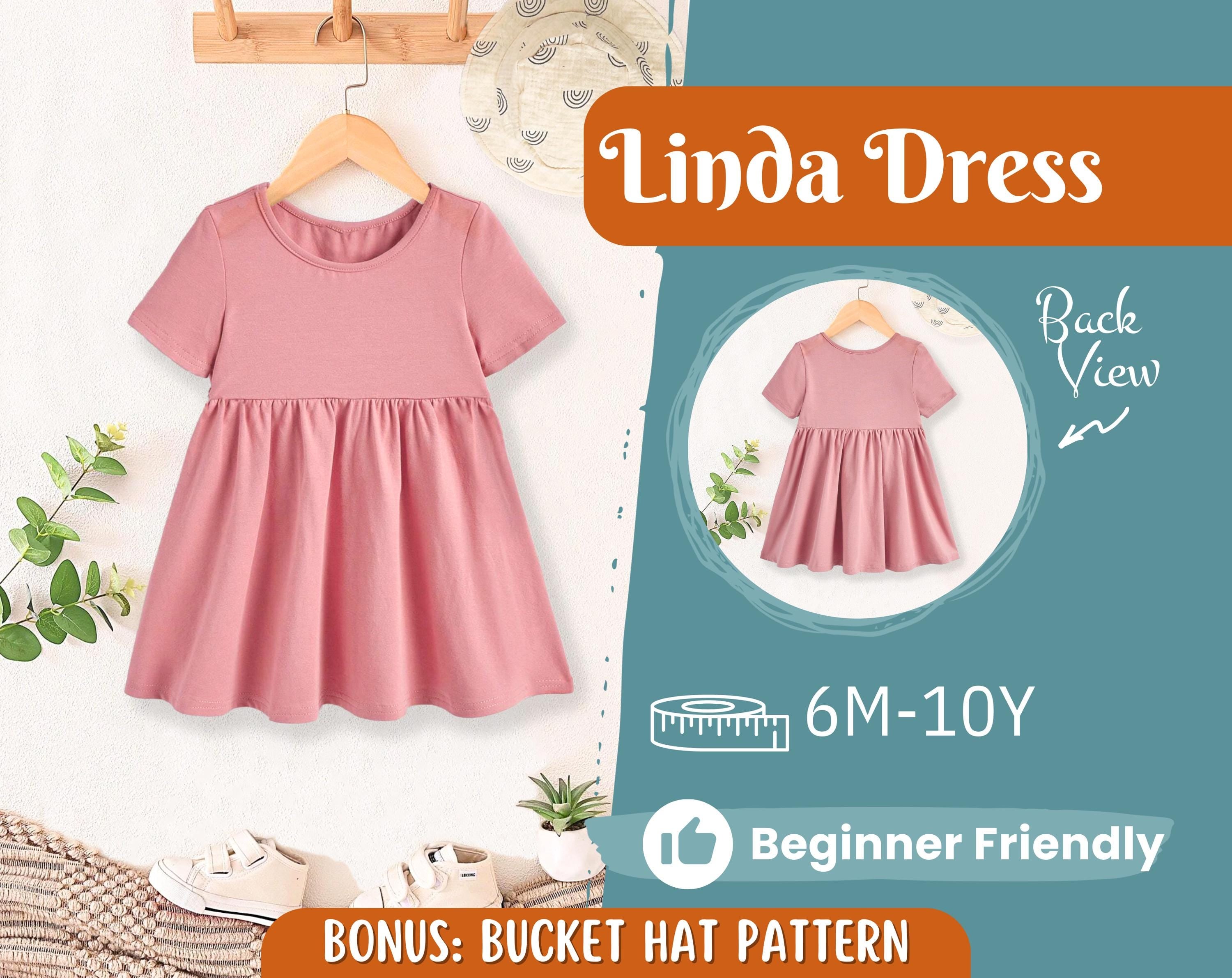 Dress Sewing Pattern for Kids, Dress Pattern, Kids Pattern, Summer Dress Pattern, Beginner Pattern, Sewing Pattern Toddlers, Baby Pattern