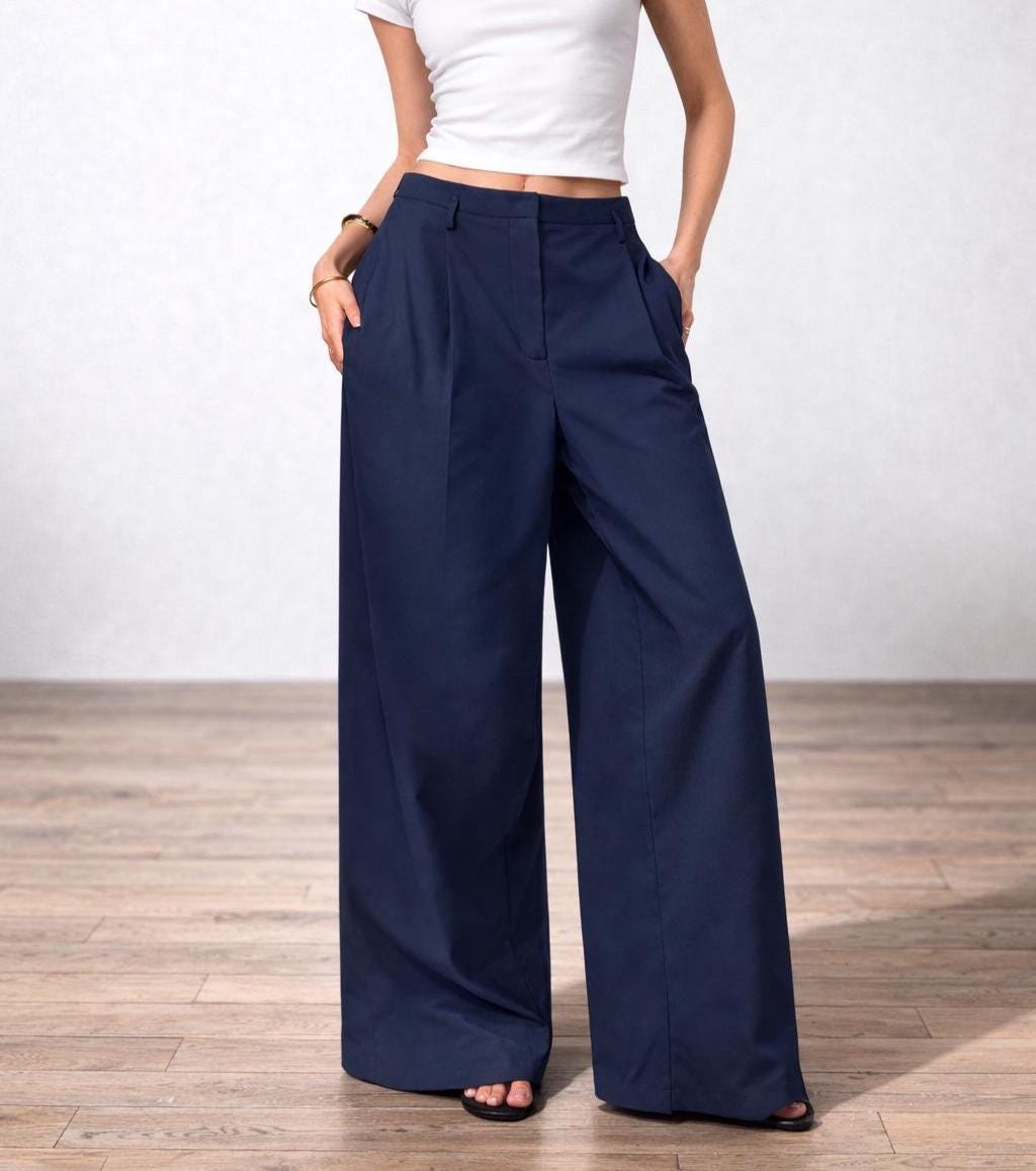 Wide Leg Pants Sewing Pattern | Women Pants Pattern | Sewing Patterns | Trousers Pattern | Women Sewing Patterns | Palazzo Pants Pattern