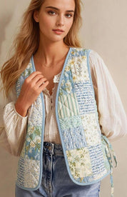 Quilted Vest Sewing Pattern | Side Tie Vest Pattern | Tie Top sewing pattern | Women Sewing Patterns | Quilted Vest | Tie Vest Pattern