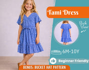Dress Sewing Pattern for Kids, Dress Pattern, Kids Pattern, Girl Dress Pattern, Beginner Pattern, Sewing Pattern Toddlers, PDF Pattern