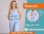 Top and Pants Pattern for Kids, Top Pattern, Kids Pattern, PDF Pattern, Beginner Pattern, Sewing Pattern Toddlers, Pants Pattern