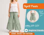 Pants Sewing Pattern for Kids, Elastic Waistband Pants Pattern, Kids Pattern, Baby Sewing Pattern, Beginner Pattern, Sewing Pattern Toddlers