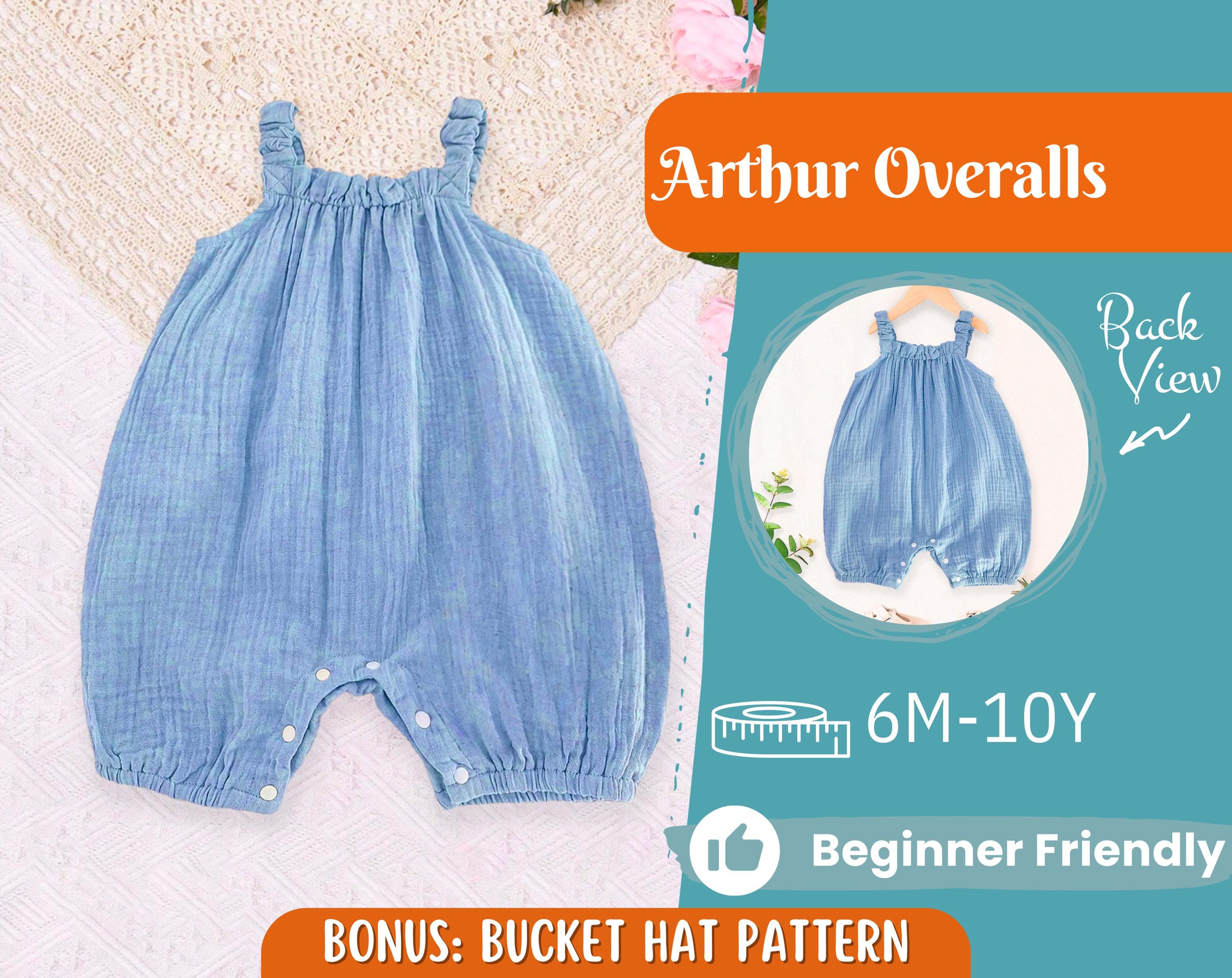 Overalls Sewing Pattern for Kids, Overalls Pattern, Kids Pattern, Jumpsuit Pattern, Beginner Pattern, Sewing Pattern Toddlers, Baby Pattern
