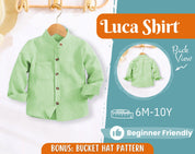 Shirt Sewing Pattern for Kids, Boy's Shirt Pattern, Kids Pattern, PDF Pattern, Beginner Pattern, Sewing Pattern Toddlers, Kids Shirt Pattern
