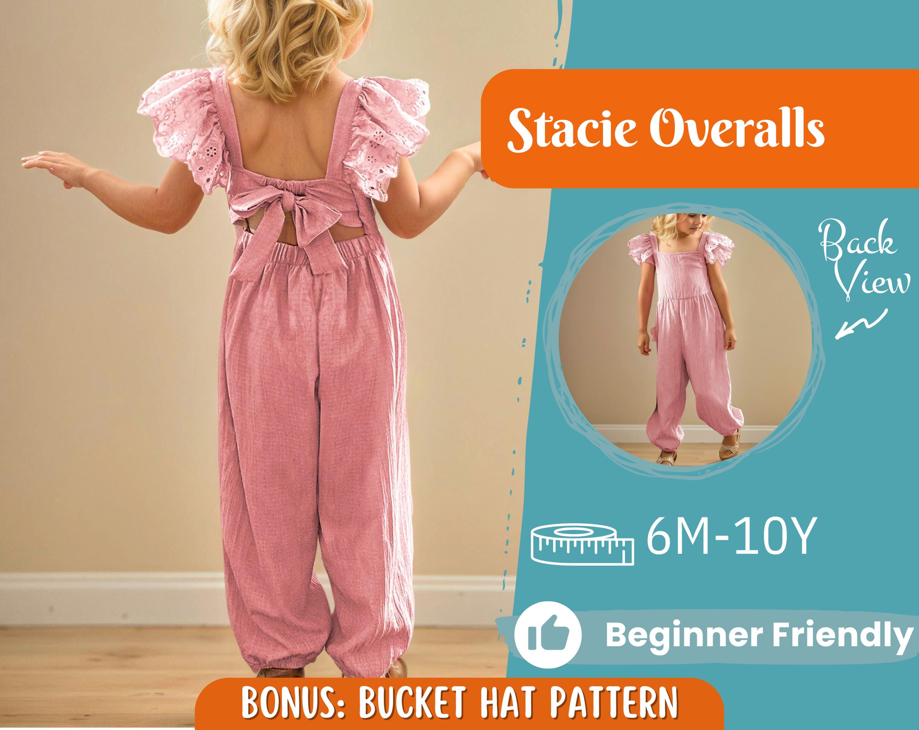 Overalls Sewing Pattern for Kids, Overalls Pattern, Kids Pattern, Jumpsuit Pattern, Beginner Pattern, Sewing Pattern Toddlers, PDF Pattern