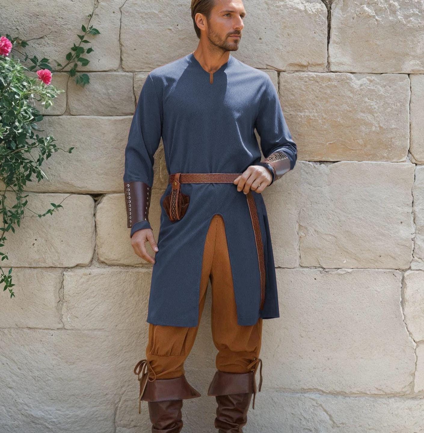 Medieval Tunic Sewing Pattern for Men, Medieval Shirt Pattern, Mens Costume Sewing Pattern, Tunic Cosplay Pattern, Medieval Costume Pattern