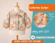 Quilted Jacket Sewing Pattern for Kids, Jacket Pattern, Kids Pattern, PDF Pattern, Beginner Pattern, Sewing Pattern Toddlers, Coat Pattern