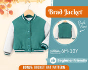 Jacket Sewing Pattern for Kids, Jacket Pattern, Kids Sewing Pattern, PDF Pattern, Beginner Pattern, Sewing Pattern Toddlers, Bomber Pattern