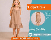 Dress Sewing Pattern for Kids, Dress Pattern, Kids Pattern, Summer Dress Pattern, Beginner Pattern, Sewing Pattern Toddlers, Baby Pattern