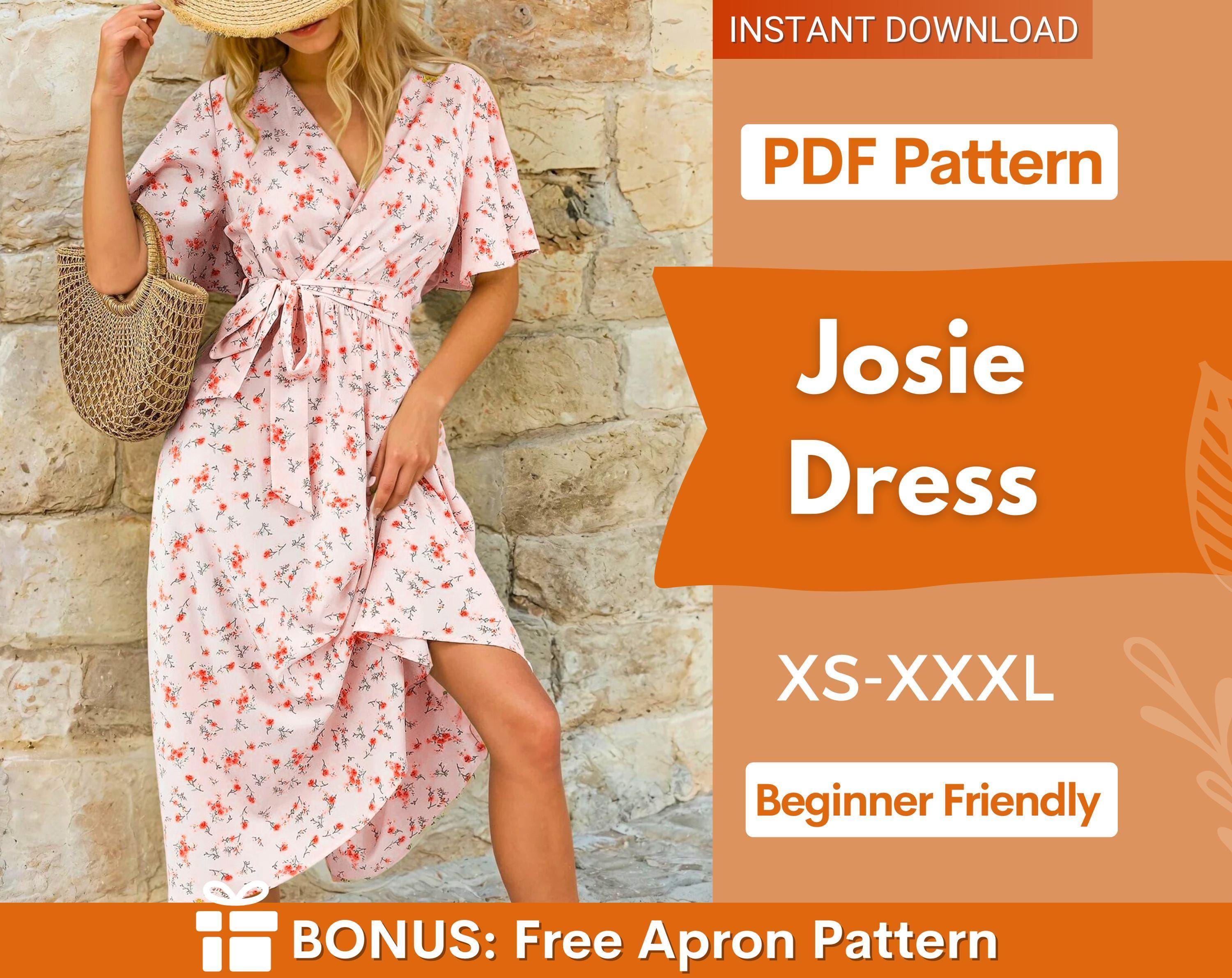 Maxi Dress Sewing Pattern | Wrap Dress Pattern |Summer Dress Pattern | Women Sewing Pattern | Women Dress | Sewing Patterns for Women Dress