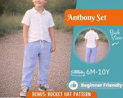Shirt and Pants Pattern for Kids, Shirt Pattern, Kids Pattern, PDF Pattern, Beginner Pattern, Sewing Pattern Toddlers, Pants Pattern