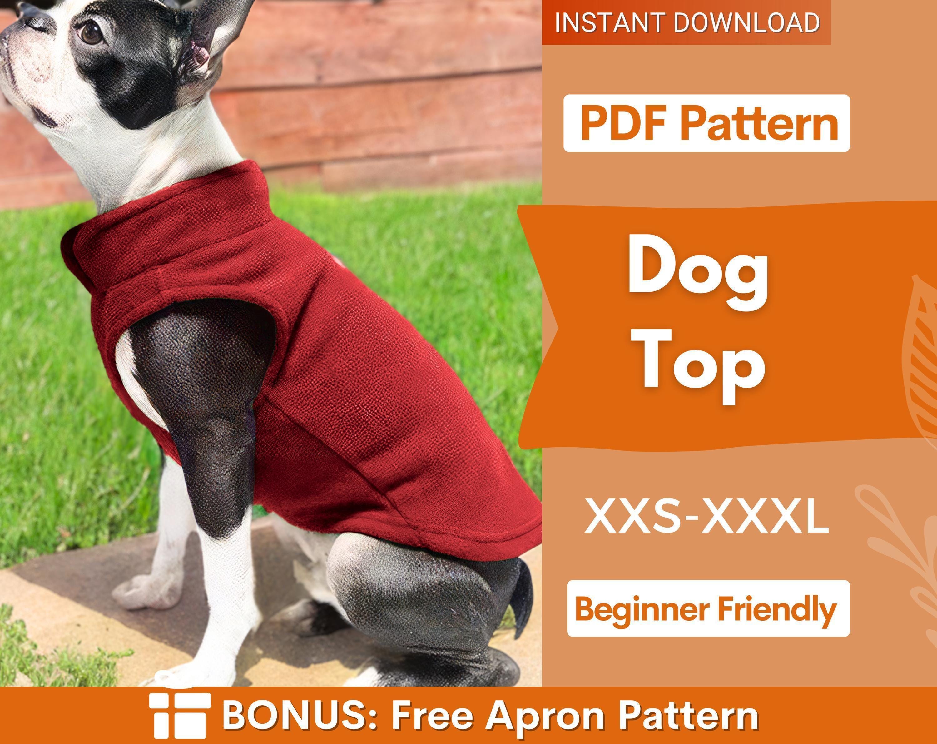Dog Sewing Pattern, Dog Vest Pattern, Dog Pattern, Dog Top Pattern, Pattern for dog, Dog Jacket Pattern, Dog Tank Top Pattern