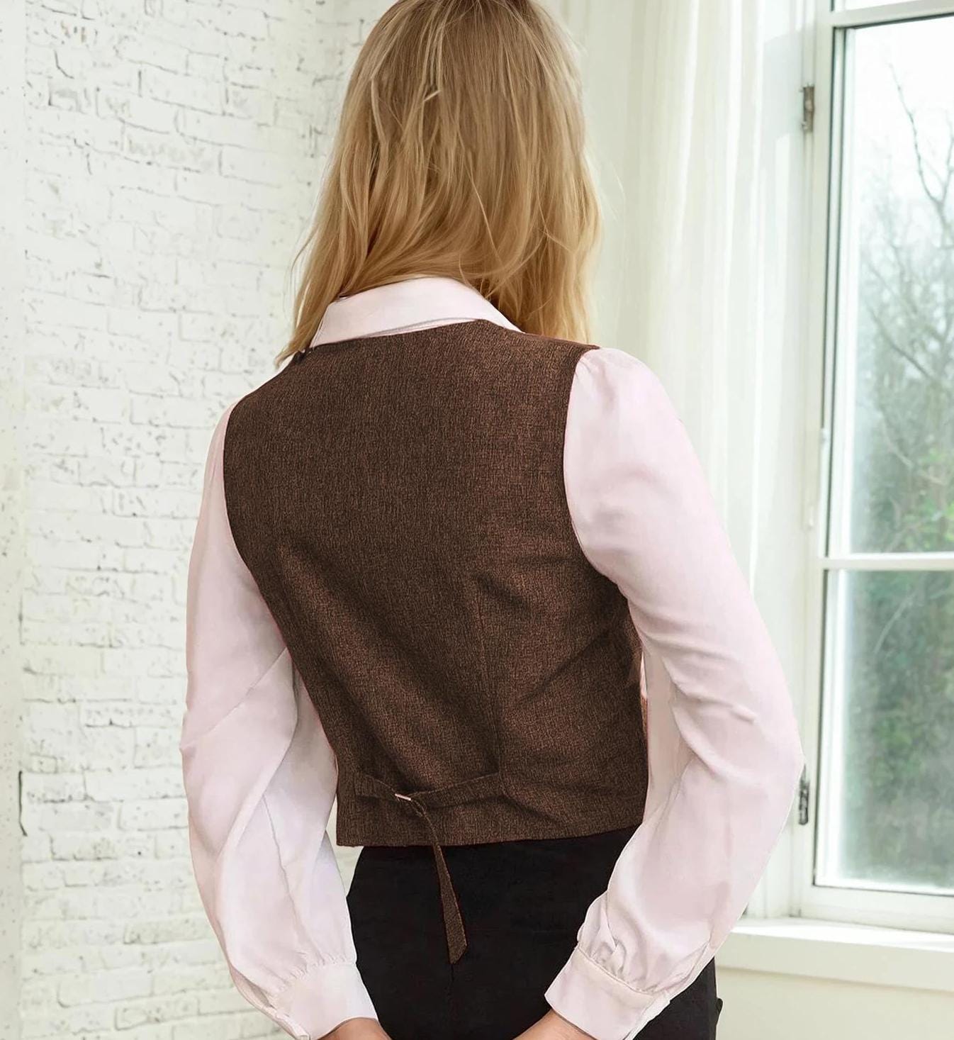 Women Vest Sewing Pattern, Waistcoat Pattern, Sewing Patterns, Women Pattern, Vest pattern, Top Sewing Pattern for Women, Vintage Vest